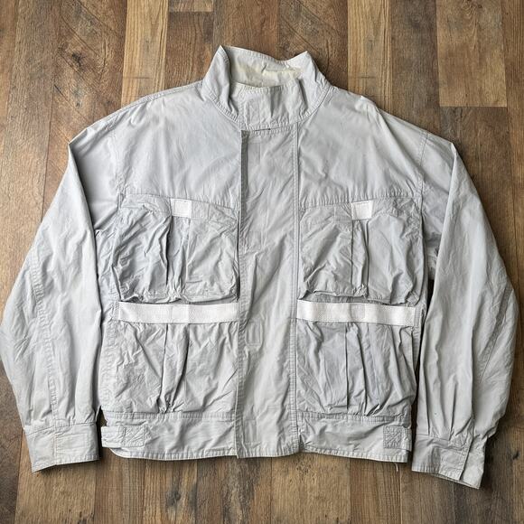Vintage Members Only Milano‎ Jacket Men's Large 42 Gray Grand Prix Cafe Racer - Picture 1 of 16
